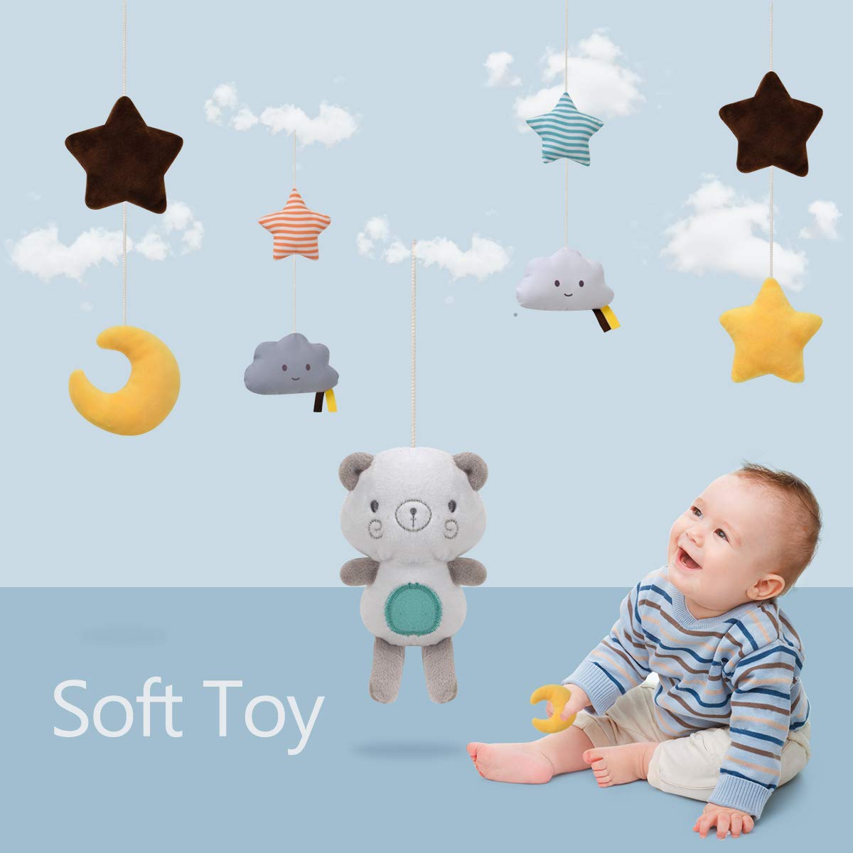 Baby Crib Mobiles Rattles Musi - Baby Rattle Toy Set recension och pris