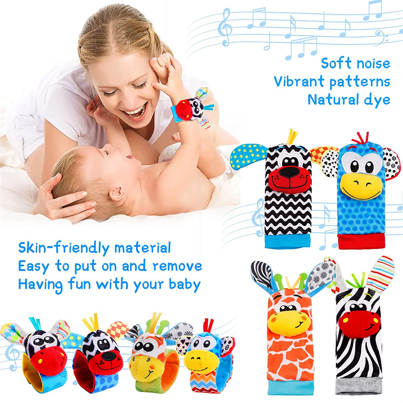 Baby Socks Rattle Toys for Bab - Baby Rattle Toy Set recension och pris