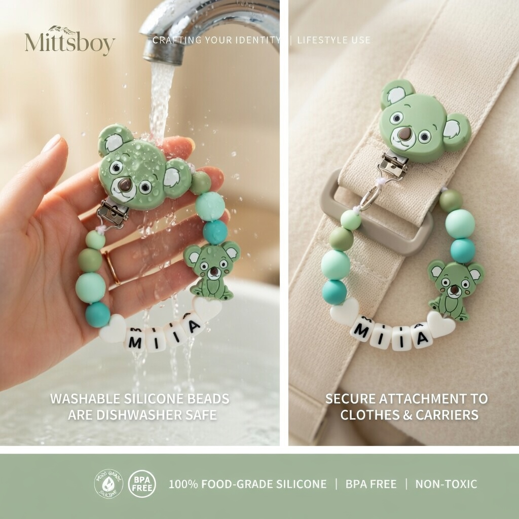 Silicone Baby Pacifier Clip Te - Baby Products Moisturizer recension och pris