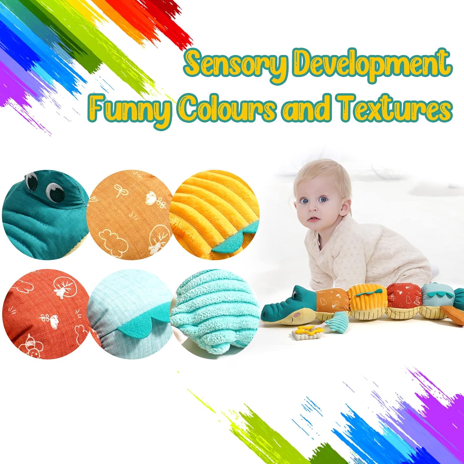 Tummy Time Toys 0-24 Months Ba - Baby Rattle Toy Set recension och pris