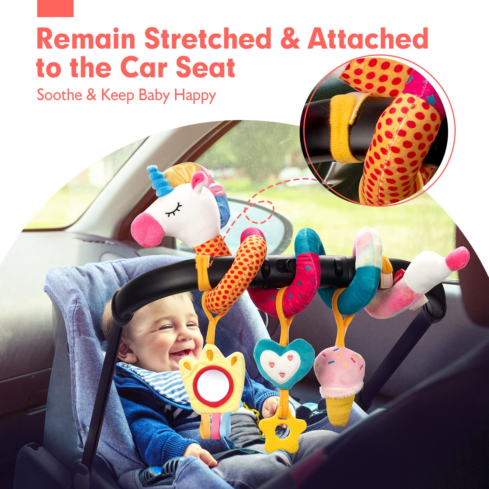 Car Seat Toys for Babies Rattl - Baby Rattle Toy Set recension och pris