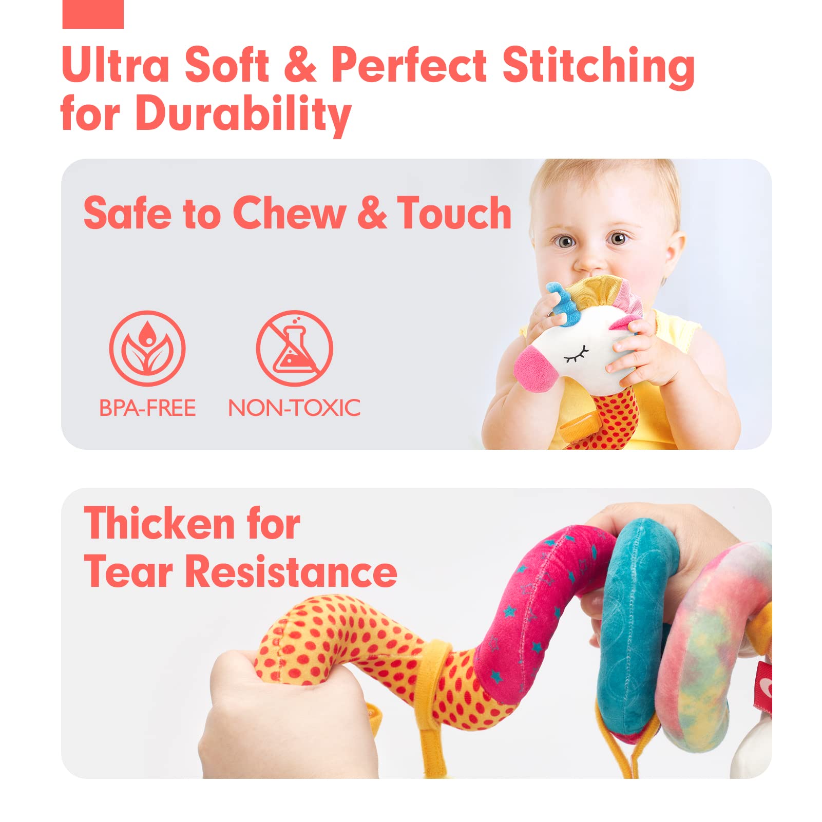 Car Seat Toys for Babies Rattl - Baby Rattle Toy Set recension och pris